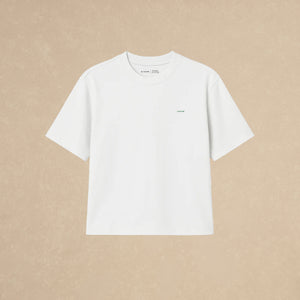 Playera Boxy Blanca Botanical