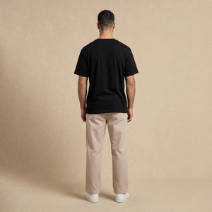 Playera Básica Negra Regular Modal  216g