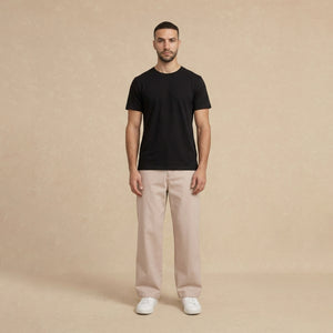 Playera Básica Negra Regular Modal  216g