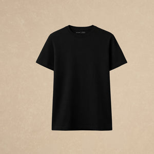 Playera Básica Negra Regular Modal  216g