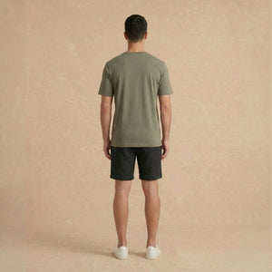 Playera Básica Verde Oscuro Regular Stretch 231g