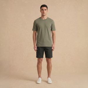 Playera Básica Verde Oscuro Regular Stretch 231g