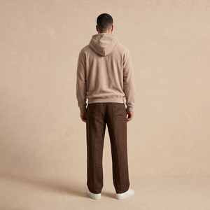Sudadera Capucha Beige Doble Cara