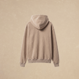 Sudadera Capucha Beige Doble Cara