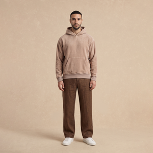 Sudadera Capucha Beige Doble Cara
