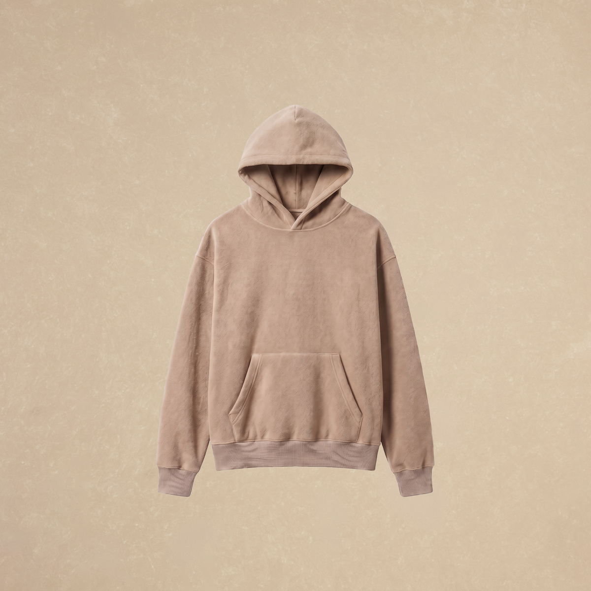 Sudadera Capucha Beige Doble Cara