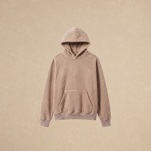 Sudadera Capucha Beige Doble Cara
