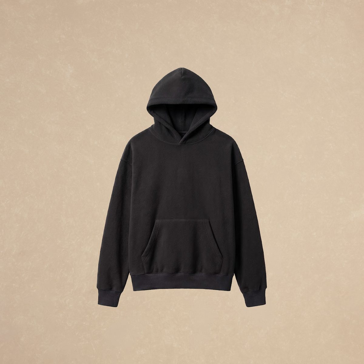 Sudadera Capucha Negra Doble Cara