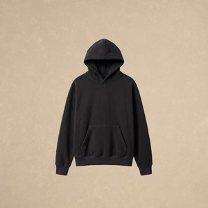 Sudadera Capucha Negra Doble Cara