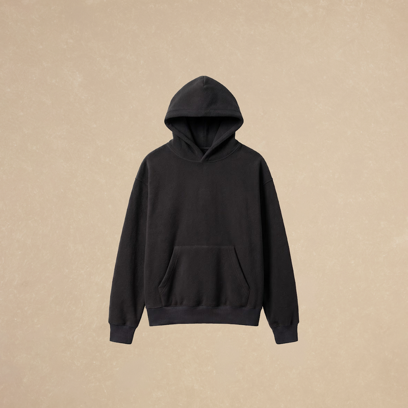 Sudadera Capucha Negra Doble Cara